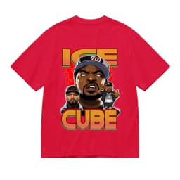 Retro 90s Ice Cube LA West Coast Rapper Graphic Shirt Men Women Y2K Vintage Style Casual Cotton Top