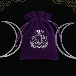 1Pcs 13x18cm Tarot Storage Velvet Bag Drawstring Pocket Board Game Card Embroidery Package Witchcraft Supplies for Altar Tarot