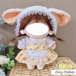 Cute Dres JK Uniform Clothes for 20cm Cotton Plush Cartoon DIY Doll Dress Up Clothing Skirt Suit Socks Toy Accessories Girl Gift