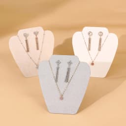 Earrings Necklace Set Display Board Necklace Portrait Model Jewelry Rack Earrings Ear Jewelry Hanger Jewelry Rack
