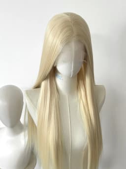 Light Pink Wig for Women 13x4 Lace Front Wig 26inch Long Straight Synthetic Wigs Soft Natural Heat-resistant Fiber Cosplay Wig