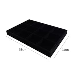 Large Capacity Jewelry Display Tray 35*24cm Ring Earring Necklace Storage Holder Personal Jewelry Collection Decoration Tray