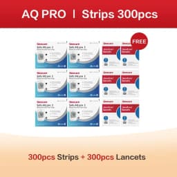 Sannuo Sinocare Blood Glucose Test Trips and Lancets for Safe AQ Pro Ⅰ 50/100/200/300/400pcs