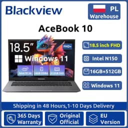 Blackview ACEBOOK 10 Laptop Computer 18.5" FHD 8000mAh Intel N150 Windows 11 16GB RAM 512GB BT5.2 WiFi 6 Desktop Notebook