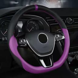 Anti-slip Soft Artificial Leather Car Steering Wheel Cover 38cm steering-wheel With Needles And Thread Auto Interior Accessories