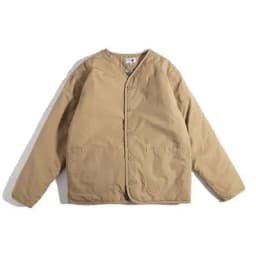 Afashion Men's Winter Thickened Cotton Jacket Lightweight Warm Retro Loose Casual V-Neck Cotton Coat Polyester Fiber Fill Regu