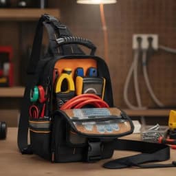 Portable Repair and Storage Bag with Handle and Shoulder Strap Repair Kit