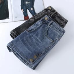 High Waisted Denim Shorts for Women's Summer 2026 New Loose A-line Wide Leg Pants Vintage Denim for External Wear Hot Pants