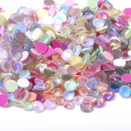 ss6-ss30Glitter Crystal Mocha Opal Non Hotfix Rhinestones Flatback Strass стразы Nails Crystals Diamond For Nail Art Nail Charms
