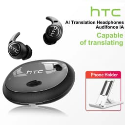 HTC NE76 Sleep Bluetooth Earbuds, AI Translator Earbuds Mini Wireless Headphones 3g Ultra-Lightweight Comfort Sleep Friendly