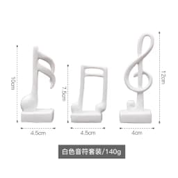Set Of Three-Note Figurine Decorative Art Statuette Musical Note Handicraft Living Room Wine Cabinet Desk Ornaments Home Decor