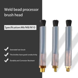 Pickling TIG WIG MIG MAG Brush M6 M8 M10 Cover Cleaning Tool Weld Cleaner Weldseam Carbon Fiber Brush/Acid Scrubbing Brush