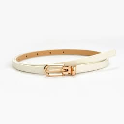 1x105cm Women PU Leather Belt Simple Solid Color Versatile Pin Buckle Thin Belt Dress Shirts Pants Decoration Ladies Waist Belts
