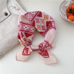 56cm Print Geometric Pattern Headscarf Scarf Square Scarves Kerchief Neckerchief Bandanas Neck Wraps Hair Ribbon Band Headband