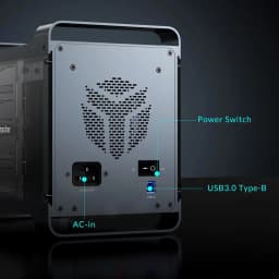 【Free Local Warehouse】Yottamaster 5-Slot RAID External Hard Drive Enclosure 2.5" 3.5" SATA HDD/SSD Enclosure with RGB Silent F