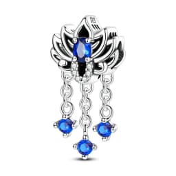 Boutique Unique 925 Sterling Silver Stars & Moon Dream Catcher Dreamy Blue Dangle Charm Fit Original Bracelet Fashion Jewelry