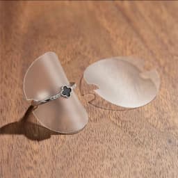 Transparent Jewelry Ring Display Stand Organizer Bague Round Holder Sheet Store Rings Presentation Showcase Wholesale 50pcs/lot