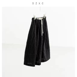 Versatile Umbrella Skirt~Autumn and Winter 100% Wool Jacquard Skirt for Women, Black Flower Bud Skirt