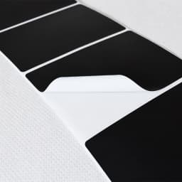 1Roll Coated Paper Sticker Adhesive Paper Black Tag Waterproof Package Label Blank Price Print Supplies Stationery Sticker