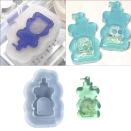 Resin Shaker Molds Silicone Resin Casting Molds Epoxy Quicksand Molds for DIY Pendant Charms Jewelry Making Accessories