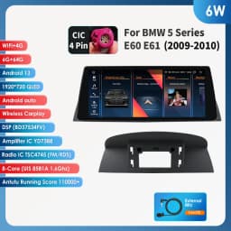 10.25 Android 13 Autoradio For BMW 5 Series E60 E61 CCC CIC 2005-2010 Multimedia Player 4G Carplay 2din Car radio GPS Stereo RDS