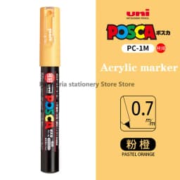 1 UNI POSCA PC-1M Marker Art Supplies for Artist POP Poster Pen Graffiti Advertising 0.7mm Art Stationery Multi-color Optional