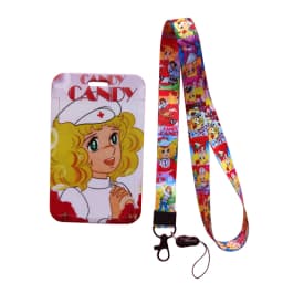 Girl Candy Lanyards Keychain ID Name Card Holder Cartoon Credit Card Cover Gift Card Protection