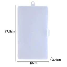 Transparent Plastic Storage Box Organizer Stickers Box Desktop Container Washi Tape Stickers Box Art Tool Case Stationery