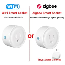 Tuya Smart Plug WiFi / Zigbee US Socket 20A With Power Monitor Timing Outlet Smart Life App Control Works with Alexa Google Home