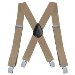 Suspenders for Men Work Heavy Duty Big and Tall 3.5cm Wide X Back with 4 Strong Clips Adjustable Elastic Trouser Braces Straps