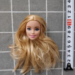 002 1/6 27cm doll head gift for girl collection toy with hair baby head make-up nuannuanmengwu dongcheng qibaoleyuan