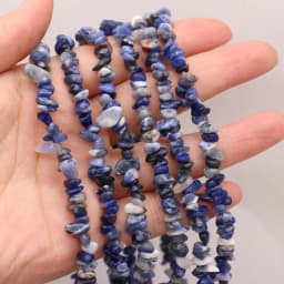 19 Kinds Natural Semi-precious Stone Unshaped Stone Aquamarine 3x5-4x6mm For DIY Necklace Earrings Accessories Gift Length 40cm