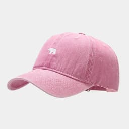 Bear Embroidery Baseball Cap Women Men Washed Cotton Baseball Hat Outdoor Sport Visors Snapback Cap Breathable Sun Hats