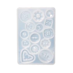 Handmade Button Silicone Resin Casting Molds Tiny Button Epoxy Pendant Mold Keychain Making Supply DIY Craft