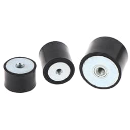 M4 M5 M6 M8 Female Thread Rubber Shock Absorber Anti Vibration Pad Damper-Metal Silentblock Type DD Rubber Mount Flat Base Block