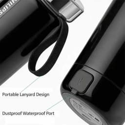 Philips 2-in-1 Electric Kettle & Vacuum Insulated Cup 350mL 4 Temp Settings SUS316 Stainless Steel Portable Travel Water Boiler