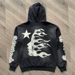 Hellstar Studios Yoga High Street Niche Wash Water Do Old Hooded Sweater