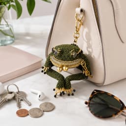 Kiss Lock Small Pouch Cute Amphibian Accessory Container for Daily Carry Handheld Ring Pendant Decoration