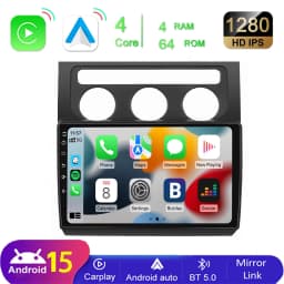 Mopect for Vw Touran 1t1 1t2 1t3 2003-2010 10.1" Hd Touchscreen Android 15 Car Radio Gps Navigation Wifi Bt Mirror Link Fm