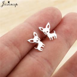Cartoon Animal Earings Multiple Stainless Steel Cat Stud Earring for Women Girls Small Dog Paw Ear Studs Funny Jewelry Oorbellen