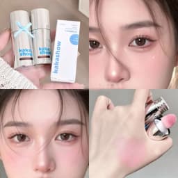 Velvet Liquid Blush Matte Sponge Head Blusher Natural Lasting Brighten facial Contour Blush Tint 스펀지 팁 블러셔 Korean Rouge Makeup