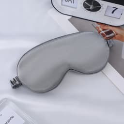 Soft Satin Sleep Mask Zero Eye Pressure Blindfold Adjustable Strap Light Blocking Eye Cover For Travel Night Sleep Home Office