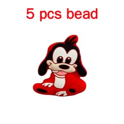 5pcs Silicone Cartoon Beads Pacifier Chain Baby DIY Care Nipple Chain Fittings