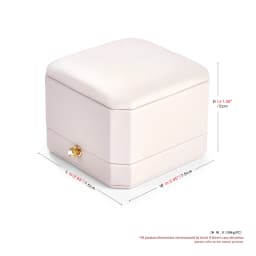 Oirlv Luxurious Velvet Ring Box Set-Elegant Single & Double Ring Holder for Wedding Anniversary Gifts Jewelry Storage Organizer