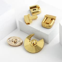 Moon,Round Shape Metal Push Lock Clasp Press Locks For Leather Craft Women Shoulder Bags Handbag Twist Turn Lock DIY Accessories