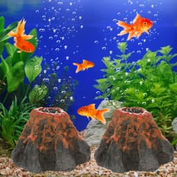 Aquarium Volcano Shape Air Bubble Stone Oxygen Pump Decoration Bubble Stone Tank Plate Air Pump Aquarium Fish Tank Decoration