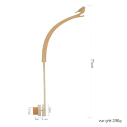 Wooden Mobile Bracket 0-12 Months Toy Crib Bell Floor Stand Newborn Crib Bell Hanging Stand Baby Crib Bell Stand Baby Rattle Toy