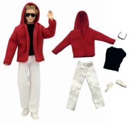 1 Set Ken Cloth Handmade Handsome Doll Accessories Casual Wear Suit for 30cm 12inch Ken Doll Suit Kids Gift