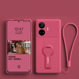 For Realme GT GT5 Neo 3 5 2 Neo5 Case For Realme 11 10 12 Pro Plus Phone Case Silicone Soft Cover Protector With Holder Lanyard