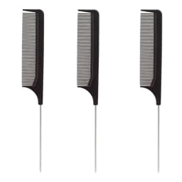 Professional Hair Tail Combs Stainless Steel Salon Cut Styling Comb Spiked Hair Care Styling Tools Barber Accessories Fine Teeth